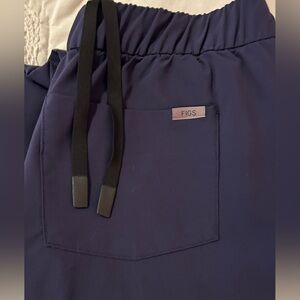 Figs Pro Navy Jogger Scrub Pants with Elastic Waist